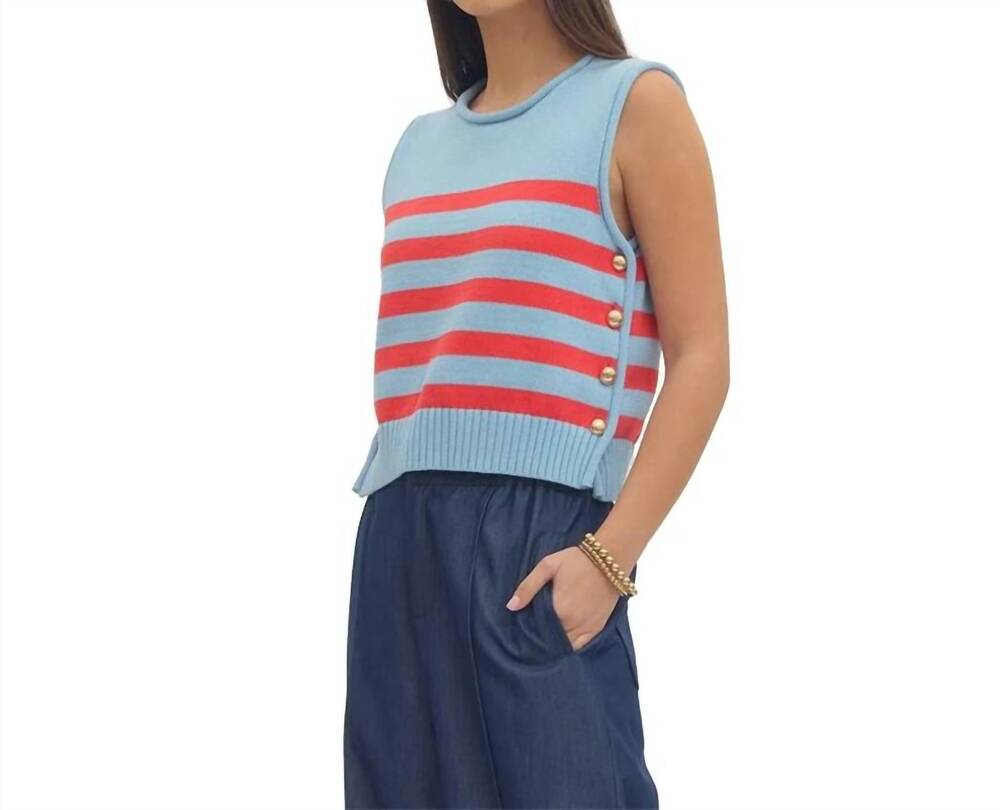 NEW ENTRO women's adelaide top in blue
